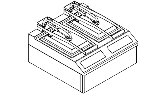 自动双缸煎饺机